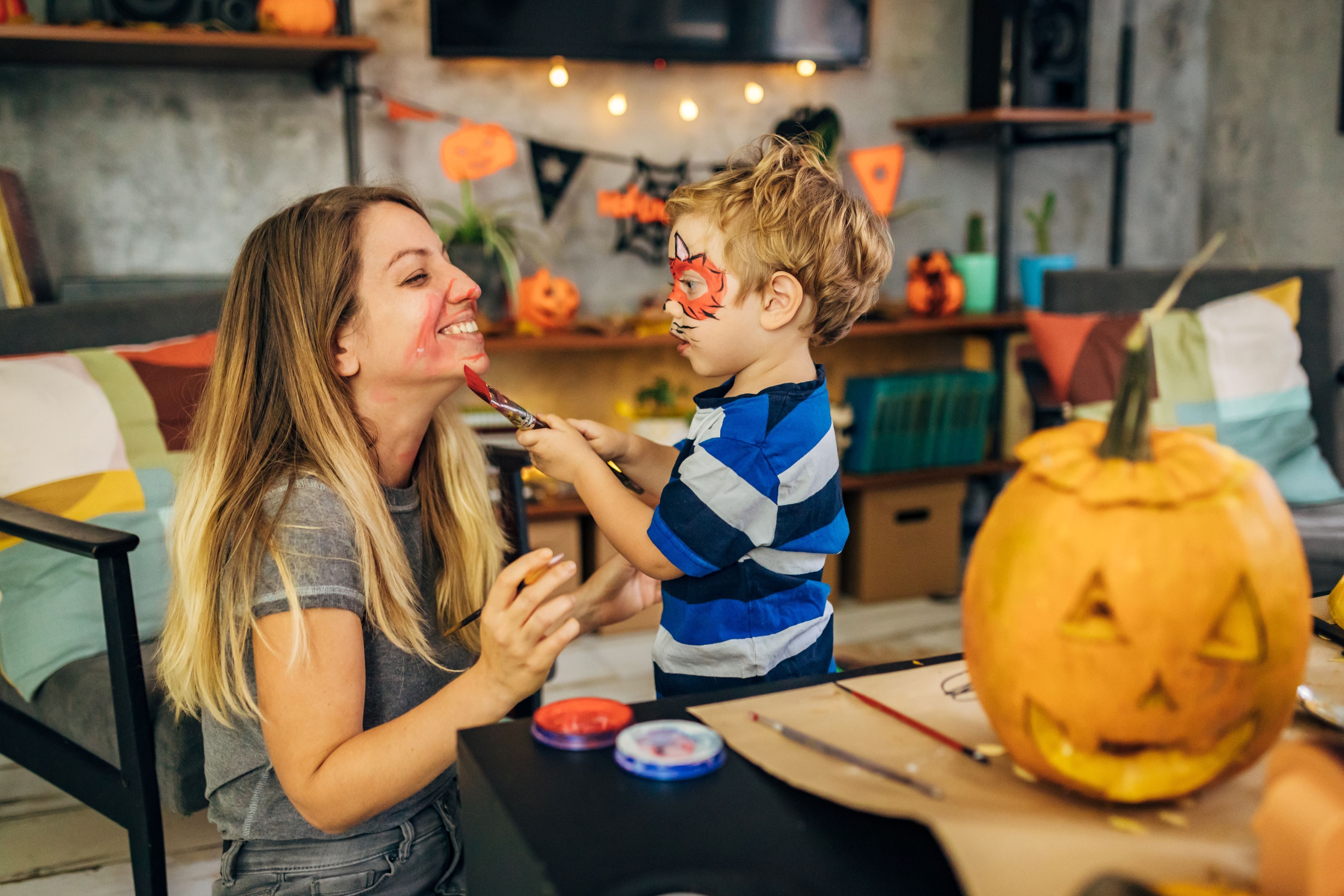 Skin care after face painting and Halloween costume makeup