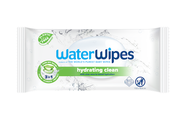 WaterWipes® Hydrating Clean Wipes