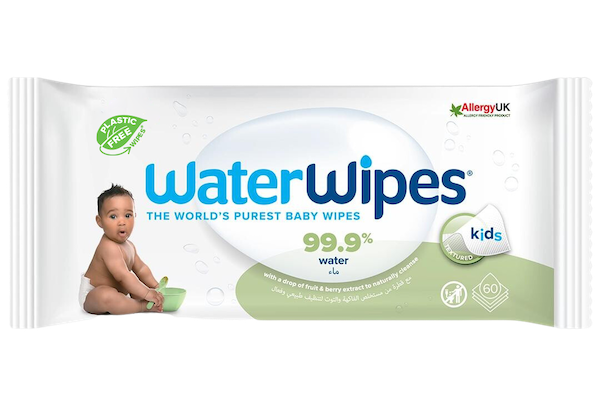 WaterWipes® مع نسيج مطور للتنظي