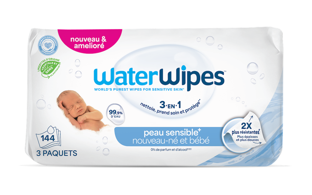 Lot de 3 x 48 Lingettes (144 lingettes au total)