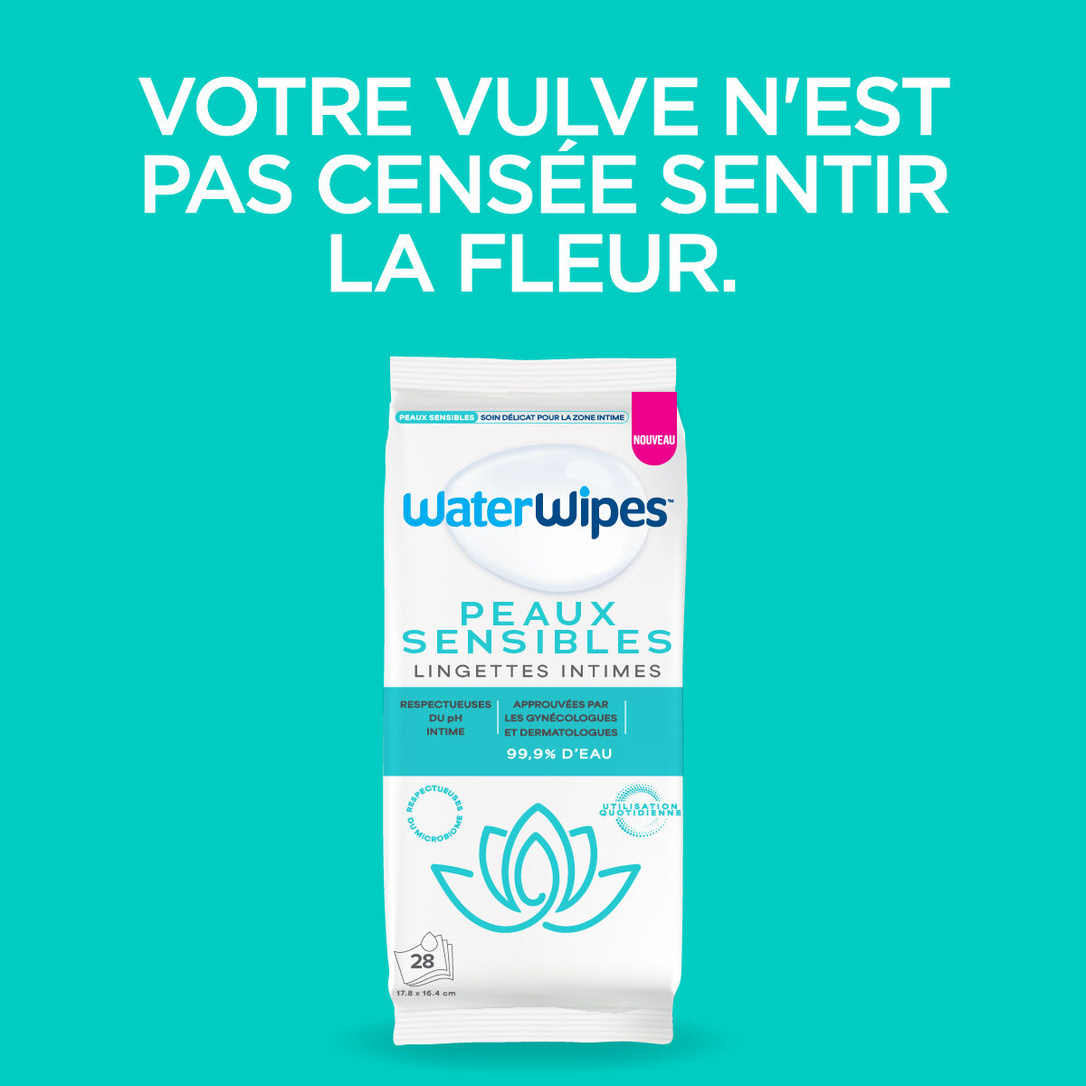 Lingettes intimes Sensitive