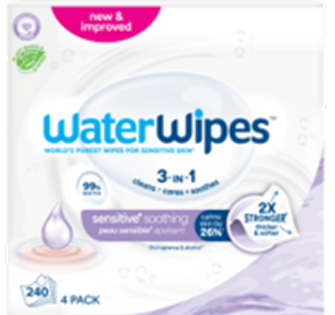 4 Pack x 60 Wipes (240 wipes total)